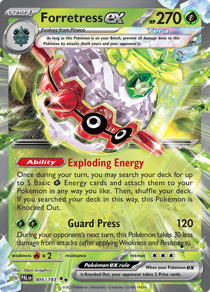 Forretress ex - 005/193 (SV02: Paldea Evolved)