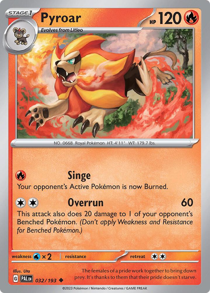 Pyroar - 032/193 (SV02: Paldea Evolved)