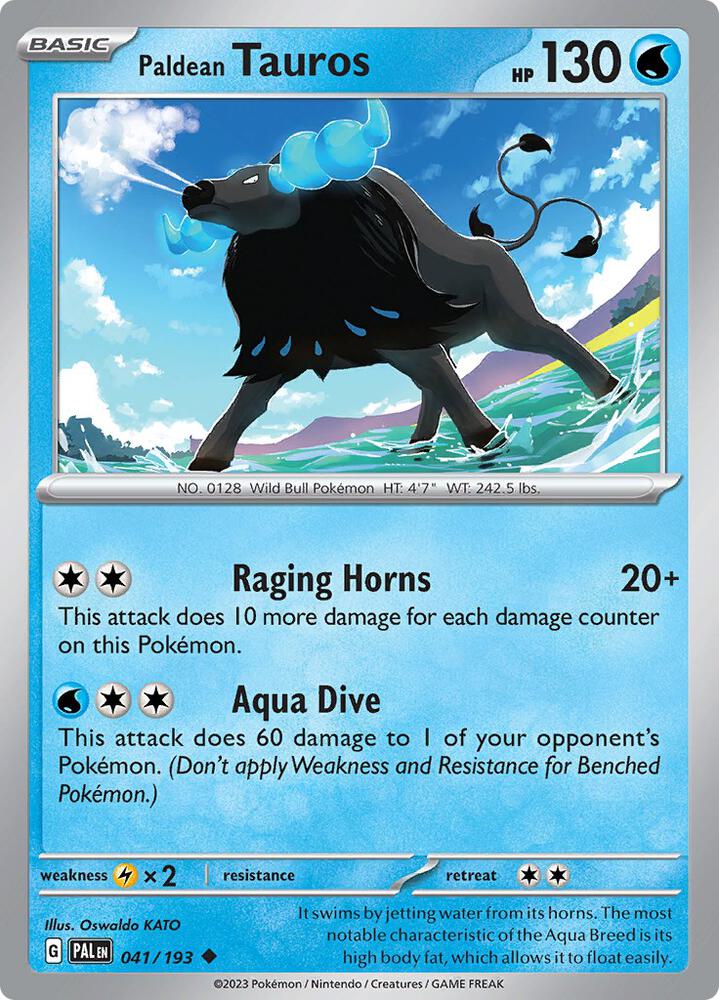 Paldean Tauros - 041/193 (SV02: Paldea Evolved)