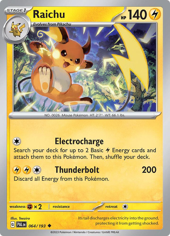 Raichu - 064/193 (SV02: Paldea Evolved)