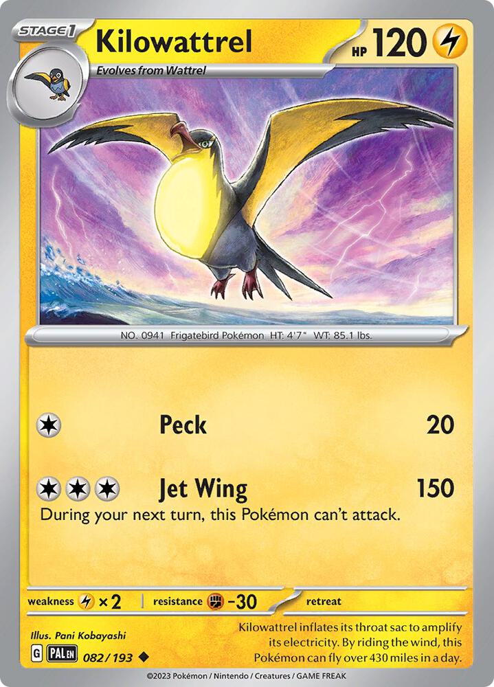 Kilowattrel (SV02: Paldea Evolved)