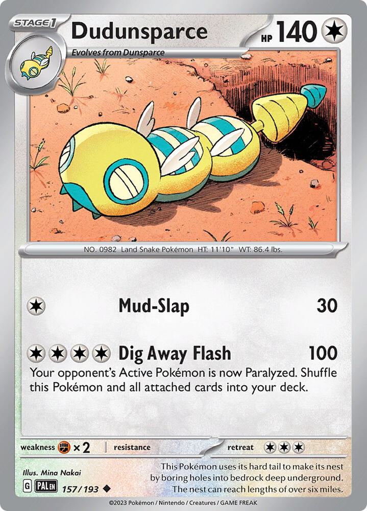 Dudunsparce (SV02: Paldea Evolved)