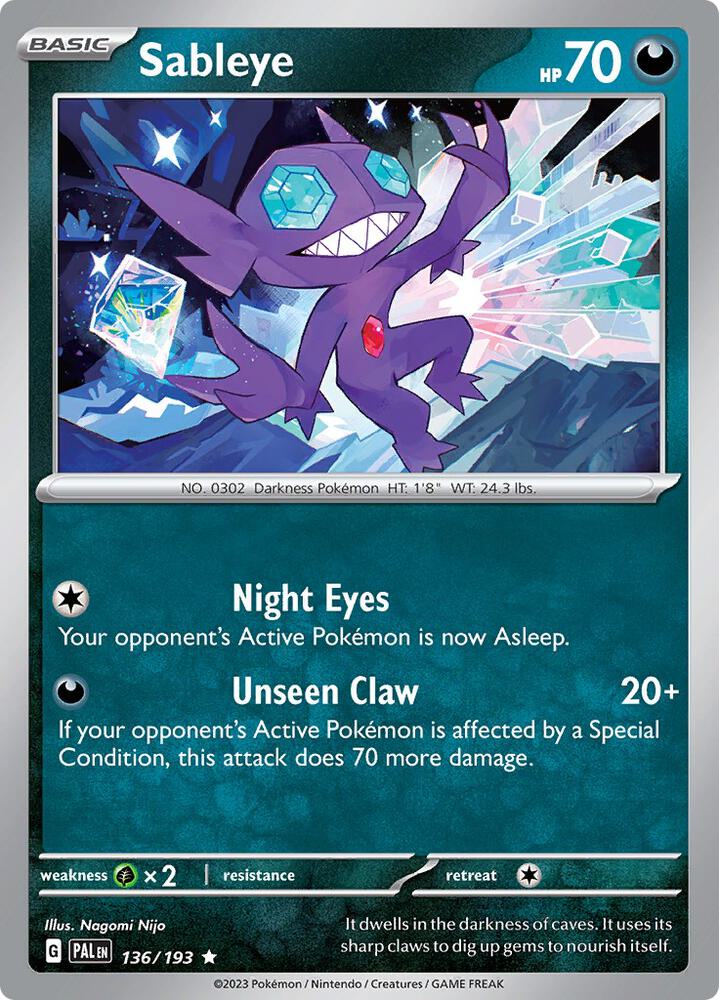 Sableye (SV02: Paldea Evolved)