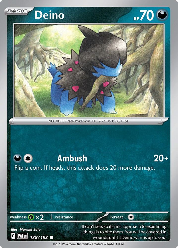Deino (SV02: Paldea Evolved)