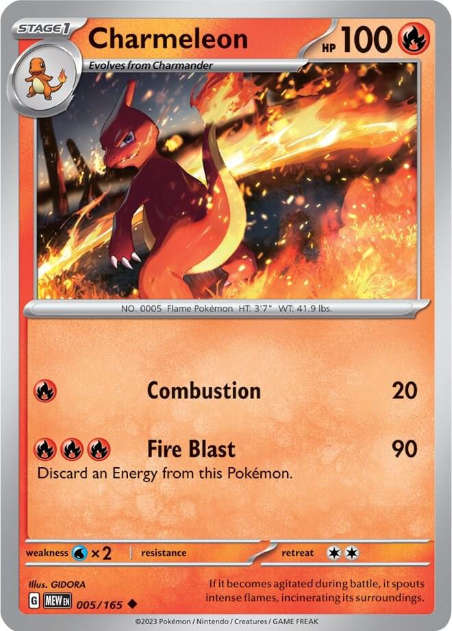 Charmeleon - 005/165 (SV: Scarlet & Violet 151)