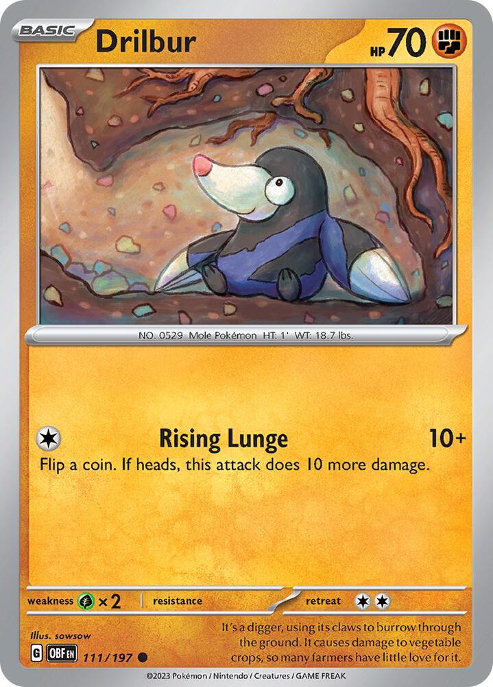 Drilbur (SV03: Obsidian Flames)