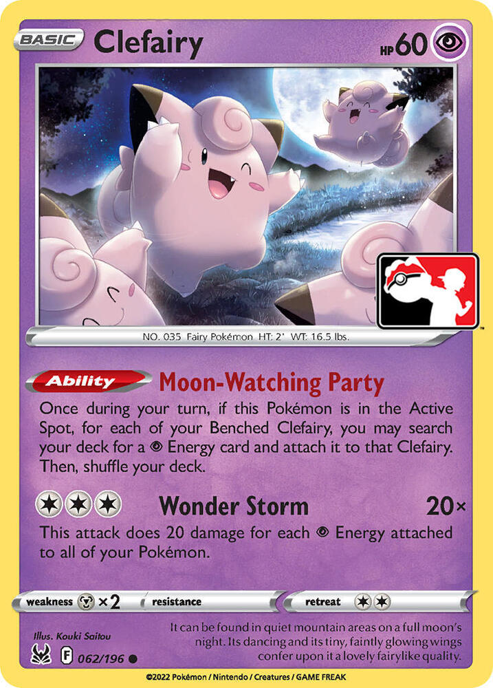 Clefairy - 062/196 (Prize Pack Series Cards)