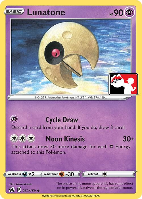 Lunatone - 062/159 (Prize Pack Series Cards)