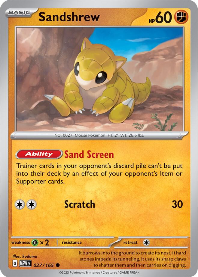 Sandshrew (SV: Scarlet & Violet 151)