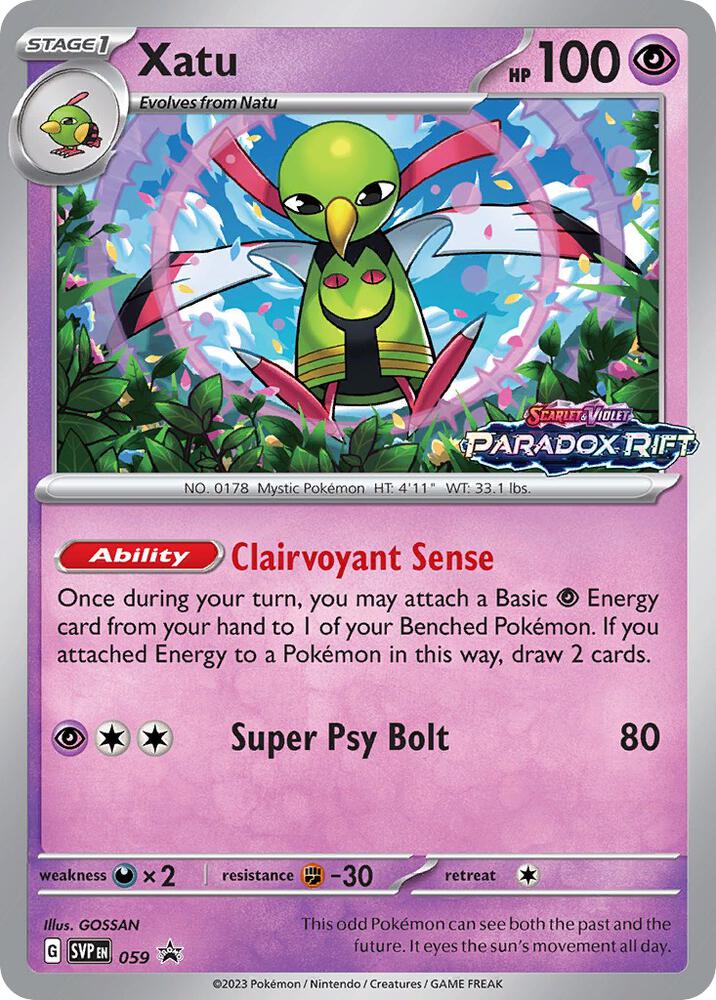Xatu - 059 (Prerelease) (SV: Scarlet & Violet Promo Cards)