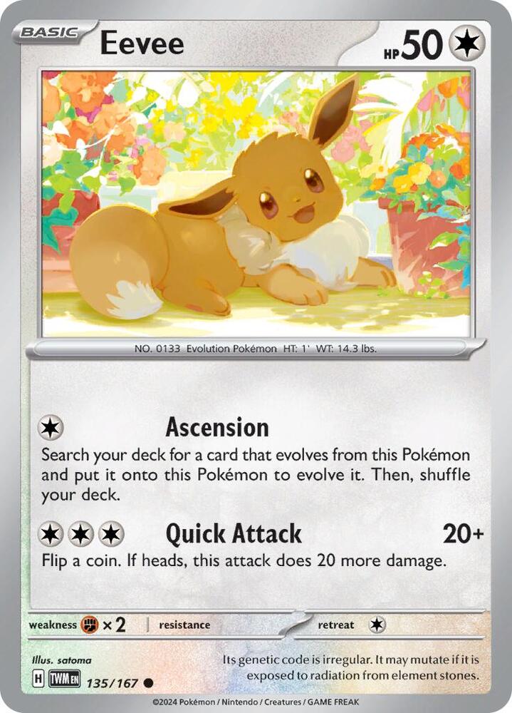 Eevee - 135/167 (SV06: Twilight Masquerade)
