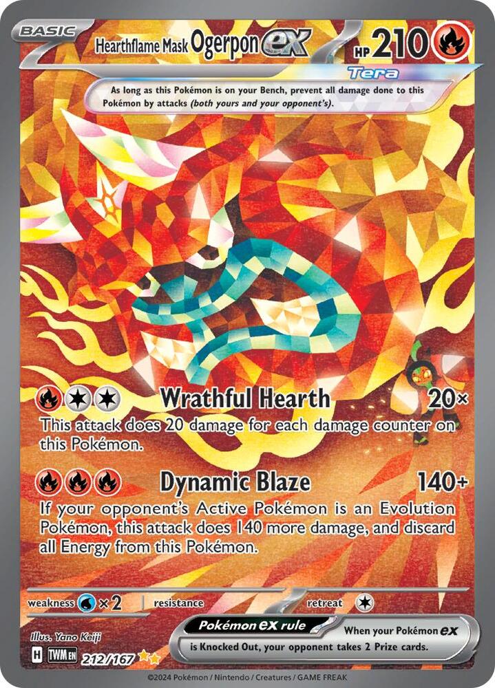 Hearthflame Mask Ogerpon ex - 212/167 (SV06: Twilight Masquerade)