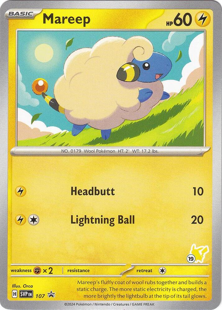 Mareep - Pikachu 19 (Battle Academy 2024)