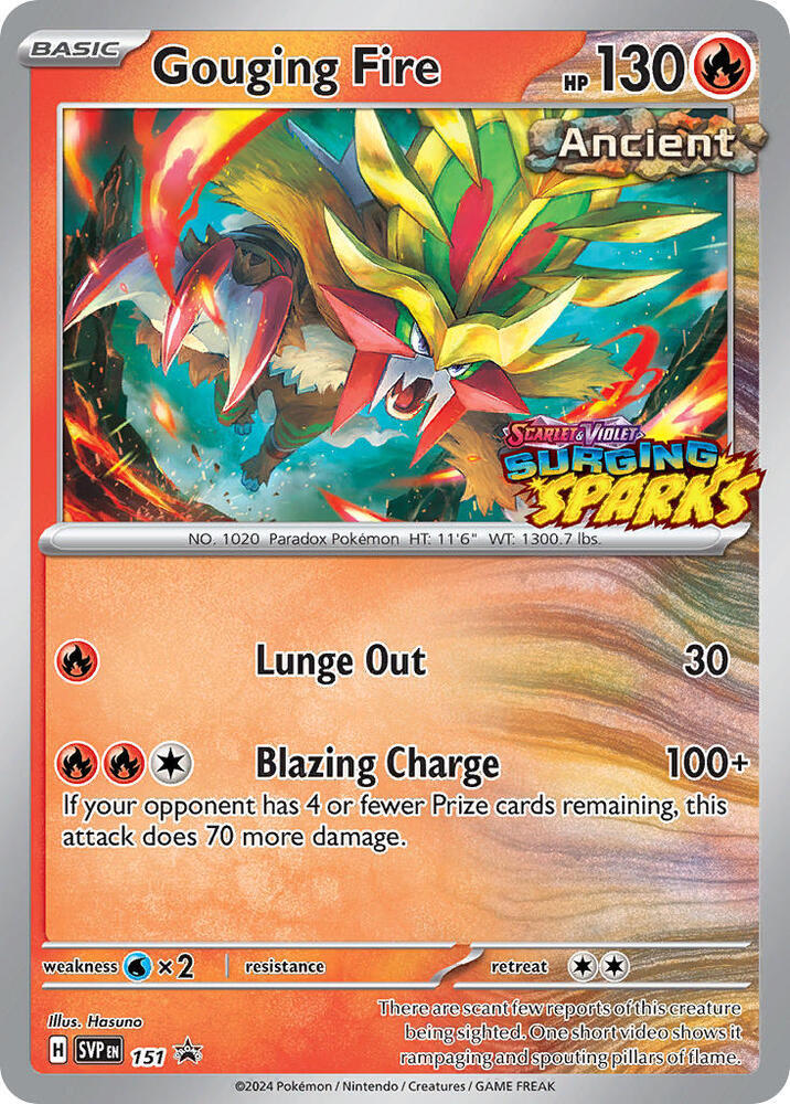Gouging Fire - 151 (SV: Scarlet & Violet Promo Cards)