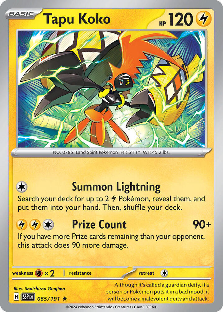 Tapu Koko - 065 (Deck Exclusives)