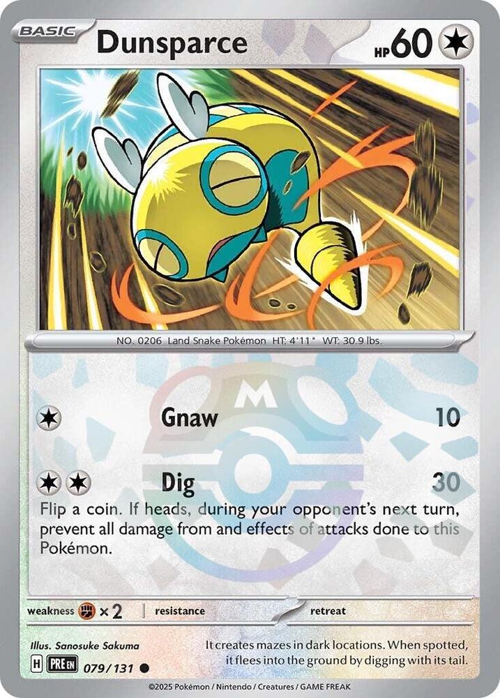 Dunsparce (Master Ball Pattern) (SV: Prismatic Evolutions)