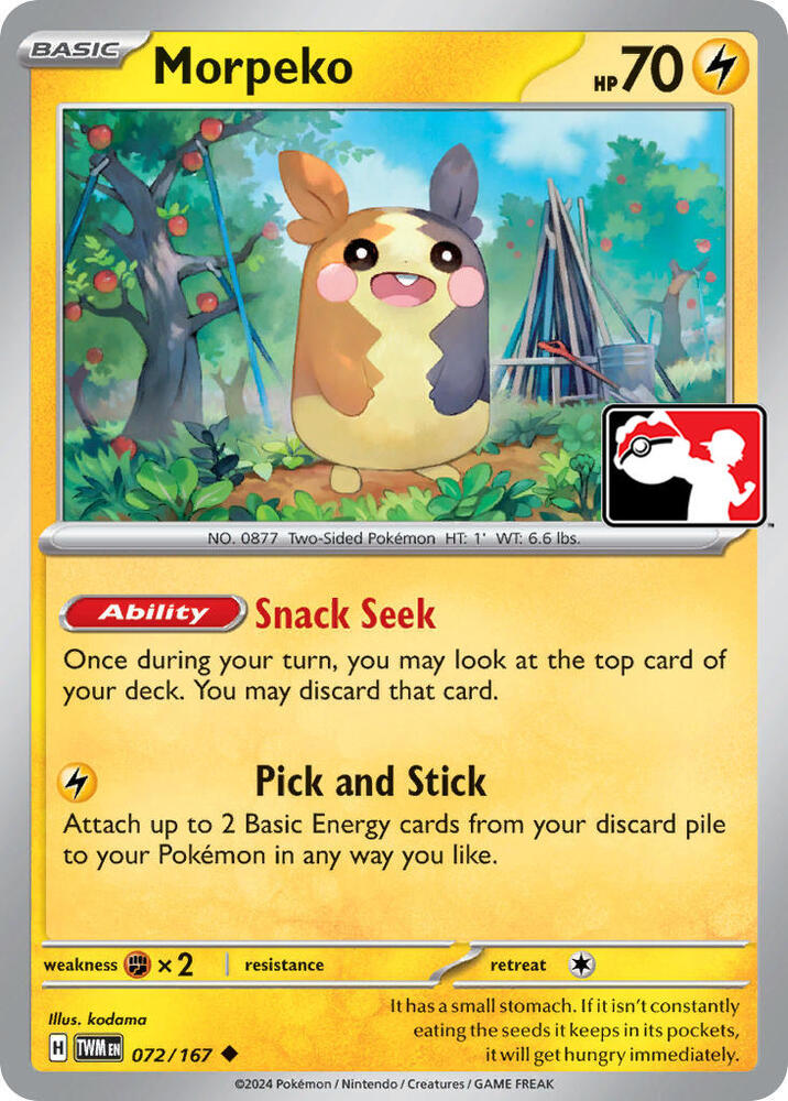 Morpeko - 072-167 (Prize Pack Series Cards)