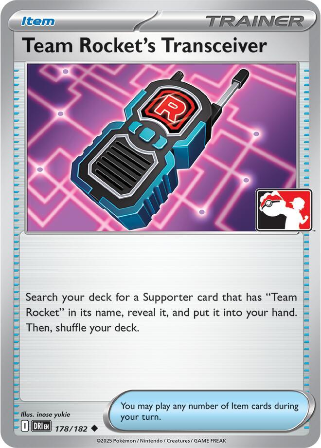 Team Rocket's Transceiver - 178/182 (Prize Pack Series Cards)