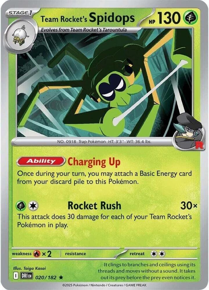 Team Rocket's Spidops - 020/182 (Deck Exclusives)