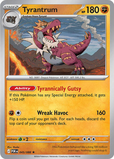 Tyrantrum - 045/088 (Non-Holo) (Deck Exclusives)