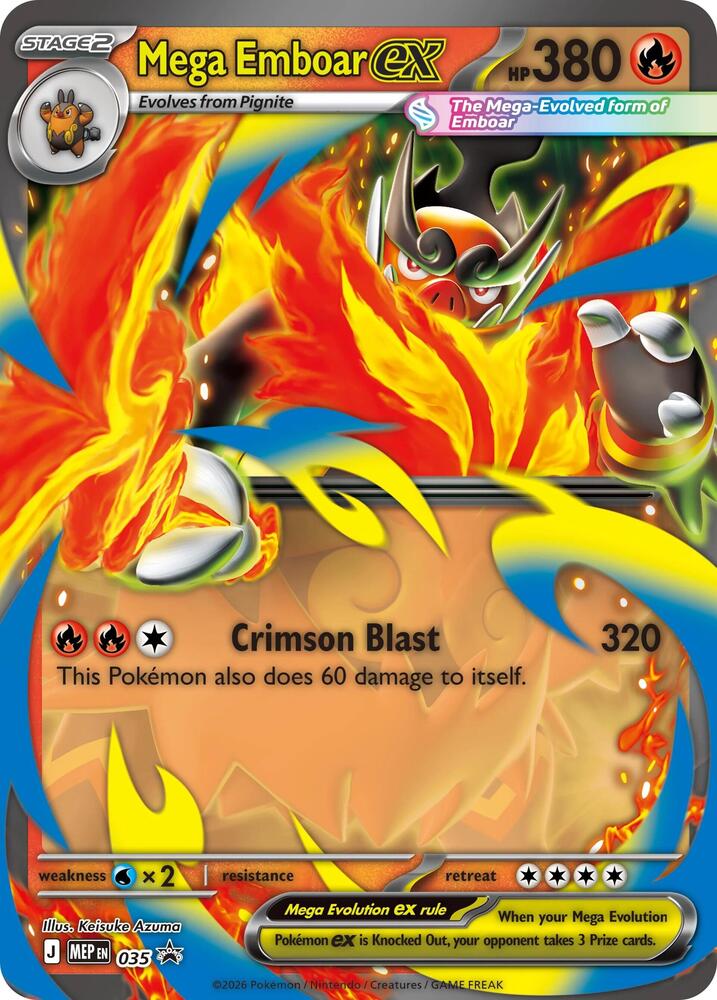 Mega Emboar ex (Jumbo Cards)