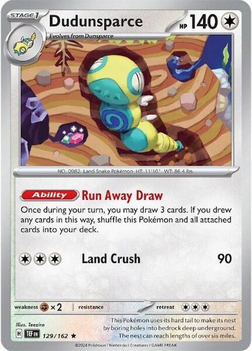 Dudunsparce - 129/162 (Non-Holo) (Deck Exclusives)