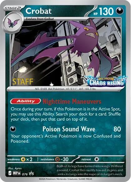 Crobat - 076 [Staff] (ME: Mega Evolution Promo)