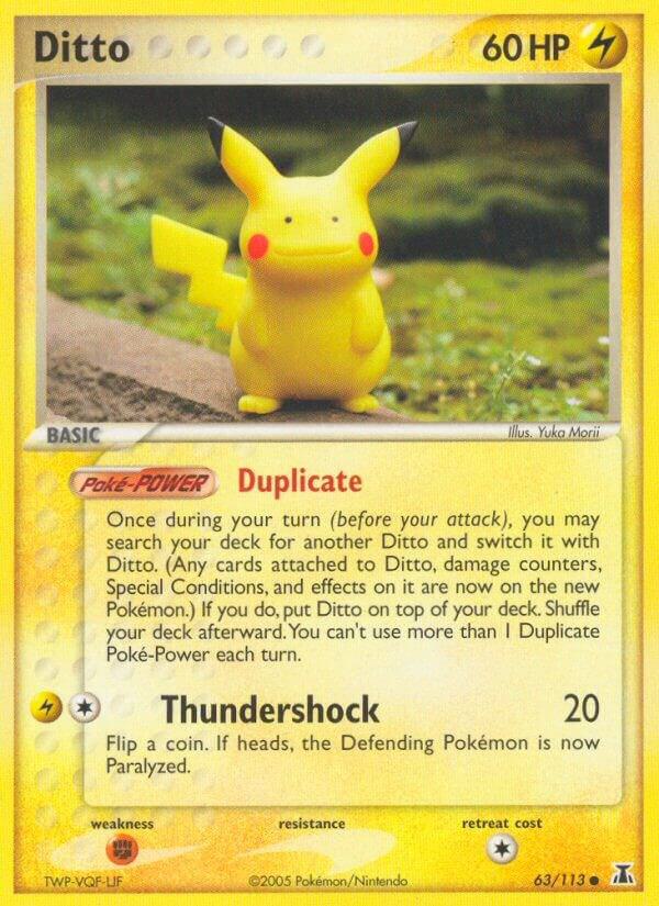 Ditto - 63/113 (Pikachu) (EX Delta Species)