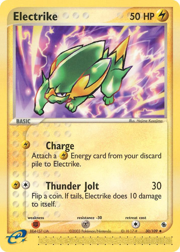 Electrike - 30/109 (EX Ruby and Sapphire)
