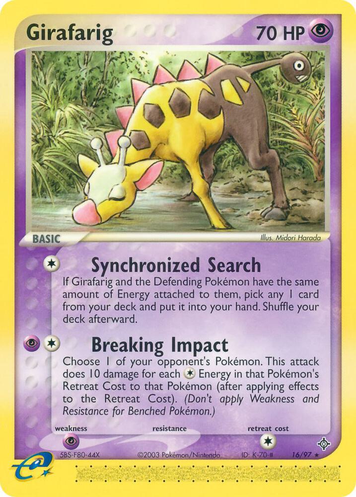 Girafarig (EX Dragon)