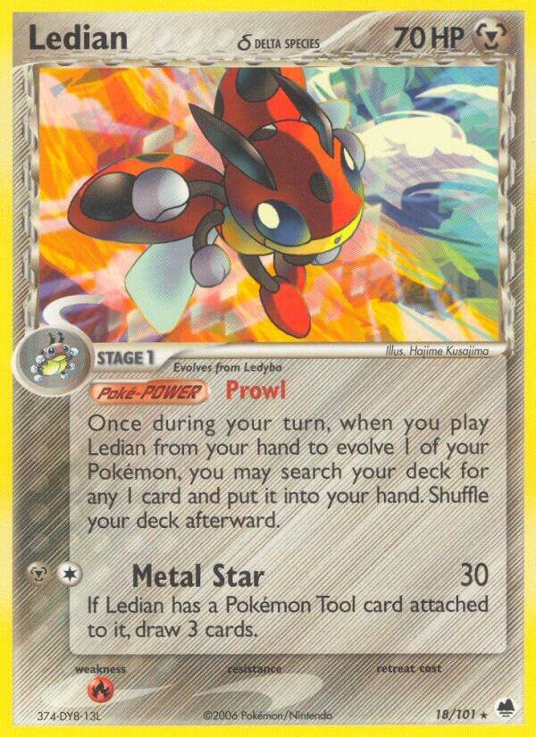 Ledian (Delta Species) (EX Dragon Frontiers)