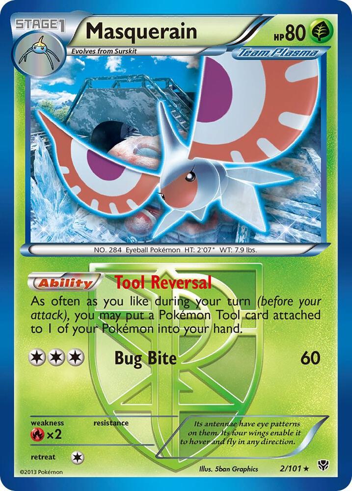 Masquerain (Team Plasma) (Plasma Blast)