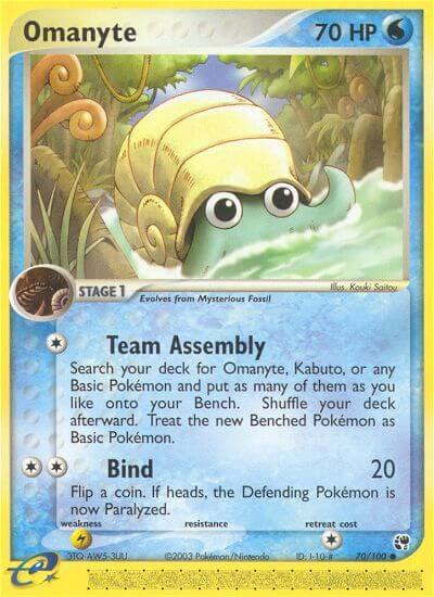 Omanyte (EX Sandstorm)