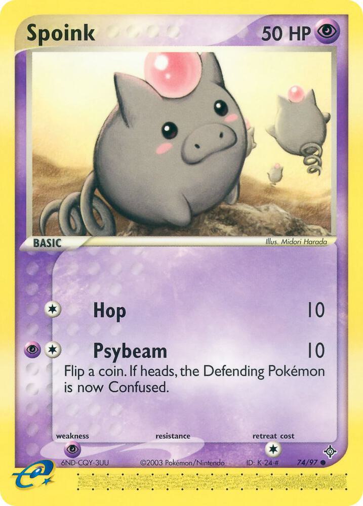 Spoink - 74/97 (EX Dragon)