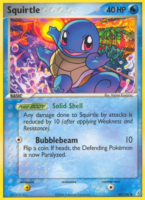 Squirtle - 064/100 (EX Crystal Guardians)