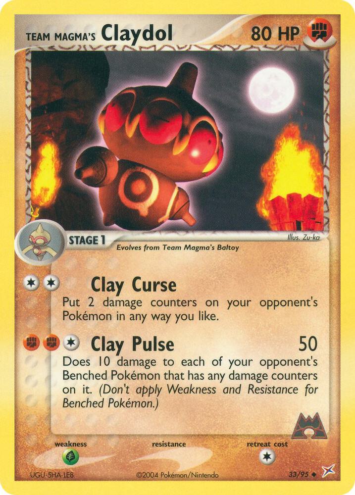 Team Magma's Claydol - 33/95 (EX Team Magma vs Team Aqua)