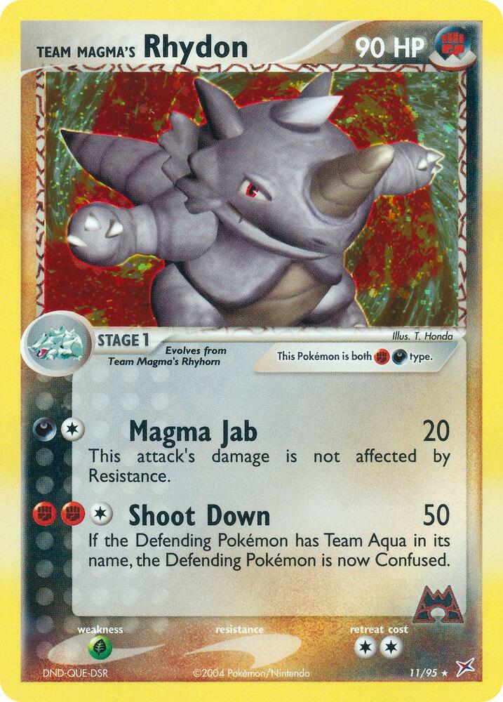 Team Magma's Rhydon - 11/95 (EX Team Magma vs Team Aqua)