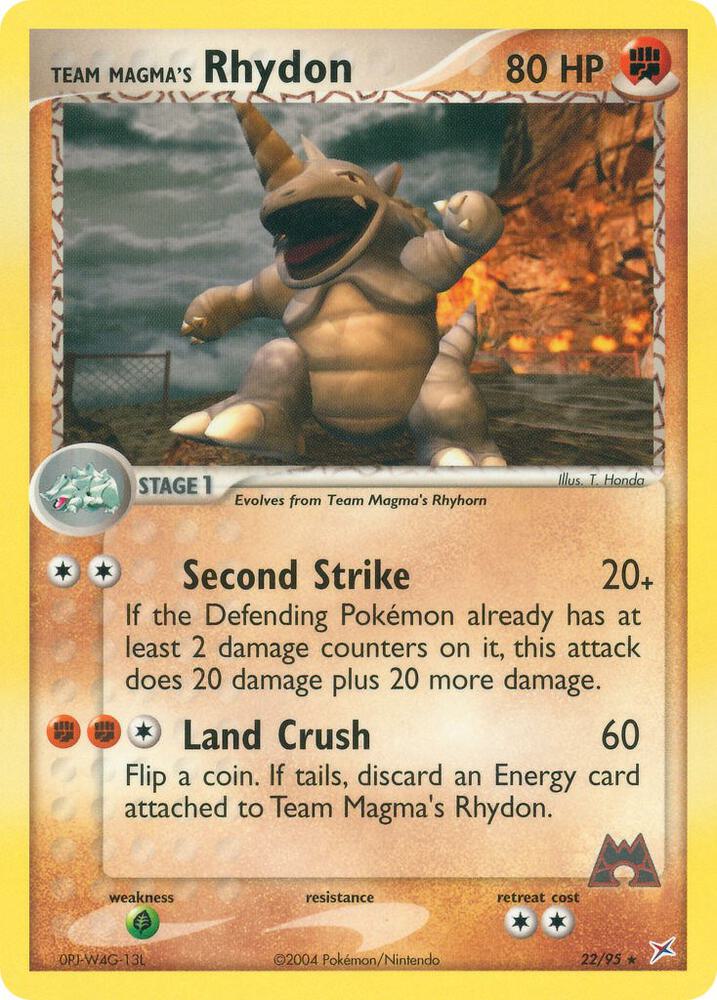 Team Magma's Rhydon - 22/95 (EX Team Magma vs Team Aqua)