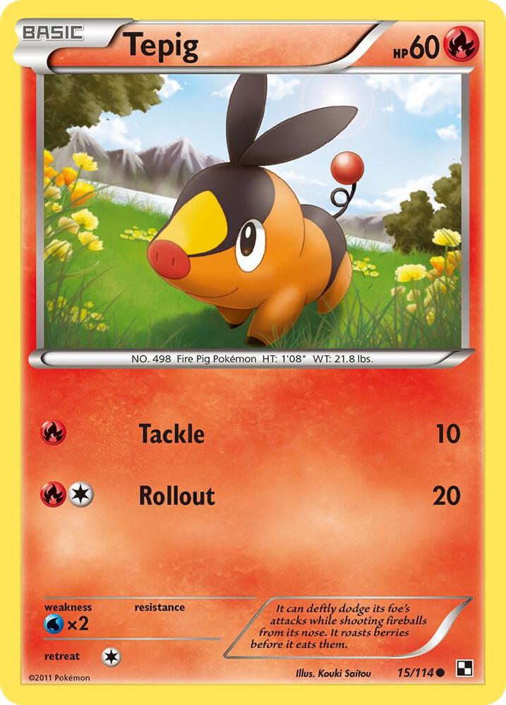 Tepig (15) (Black and White)