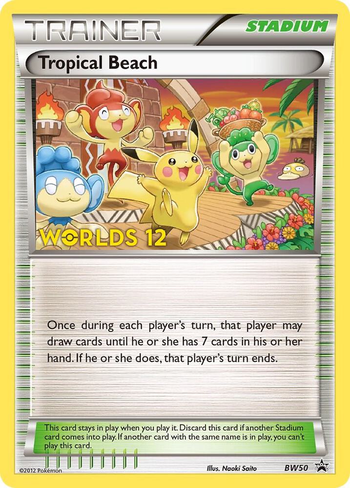 Tropical Beach - BW50 (Worlds 12) (Black and White Promos)
