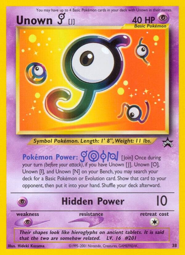 Unown [J] (WoTC Promo)