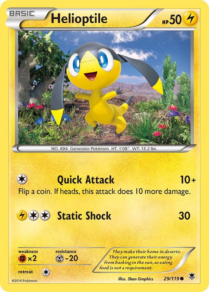 Helioptile (29) (XY - Phantom Forces)